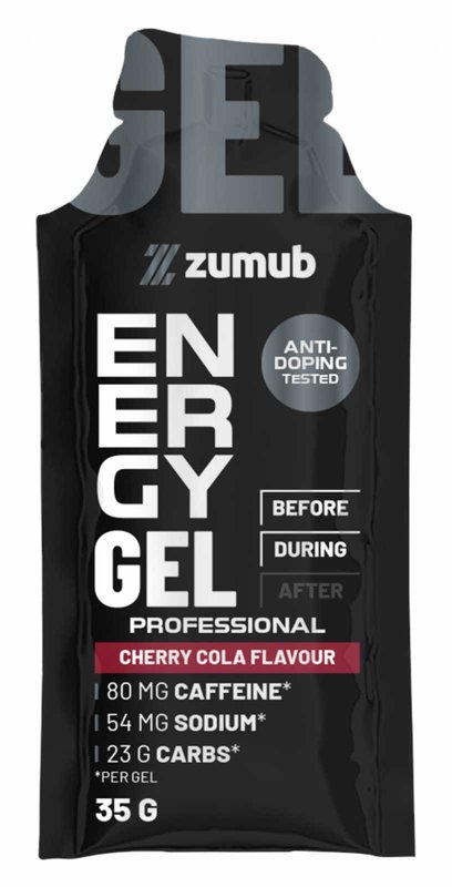 Energy Gel com Cafeína Profissional Cereja e Cola