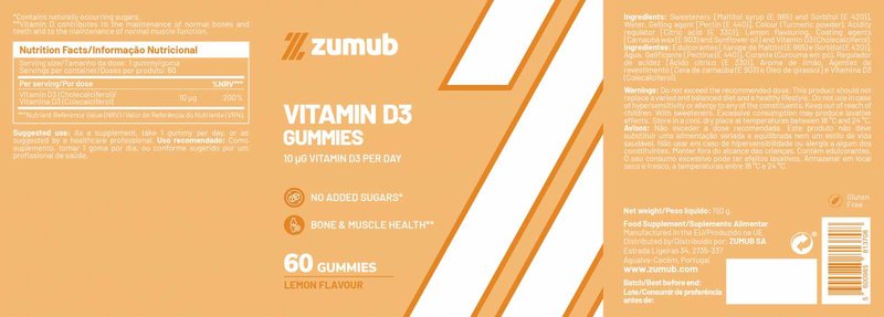 Gomas de Vitamina D3