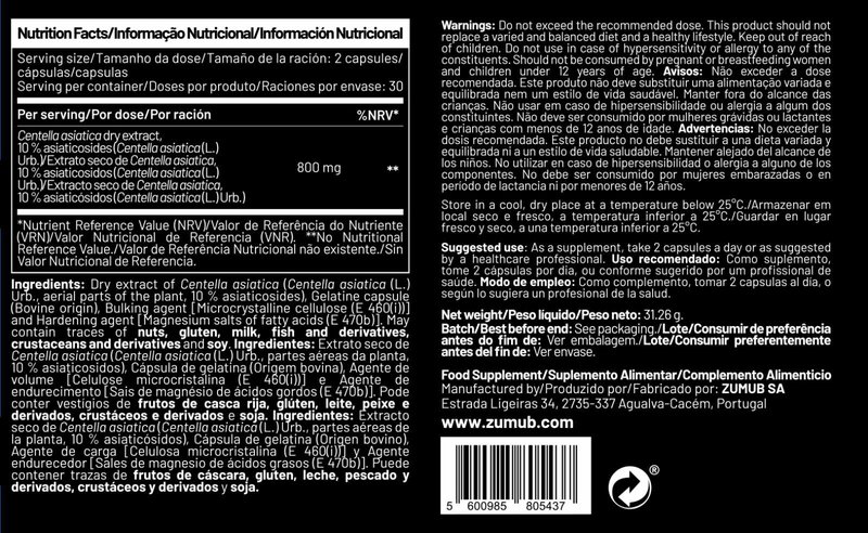 Gotu Kola (Centelha Asiática)